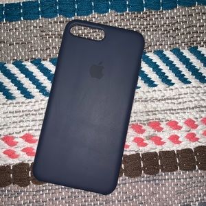 iPhone 7/8 Plus Silicon Navy Blue Phone Case